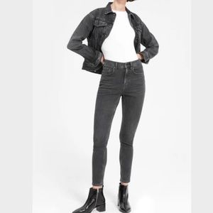 EVERLANE High-Rise Skinny Jeans Washed Black